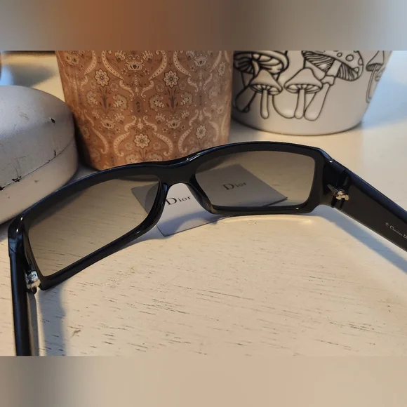 Sale🌟 Dior Night 4 Y2K AM1 Vintage Mod Swarovski Crystal Logo Sunglasses - Picture 12 of 15